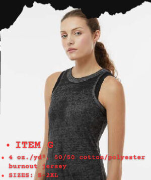 Item G - Women's Tank Dark Grey